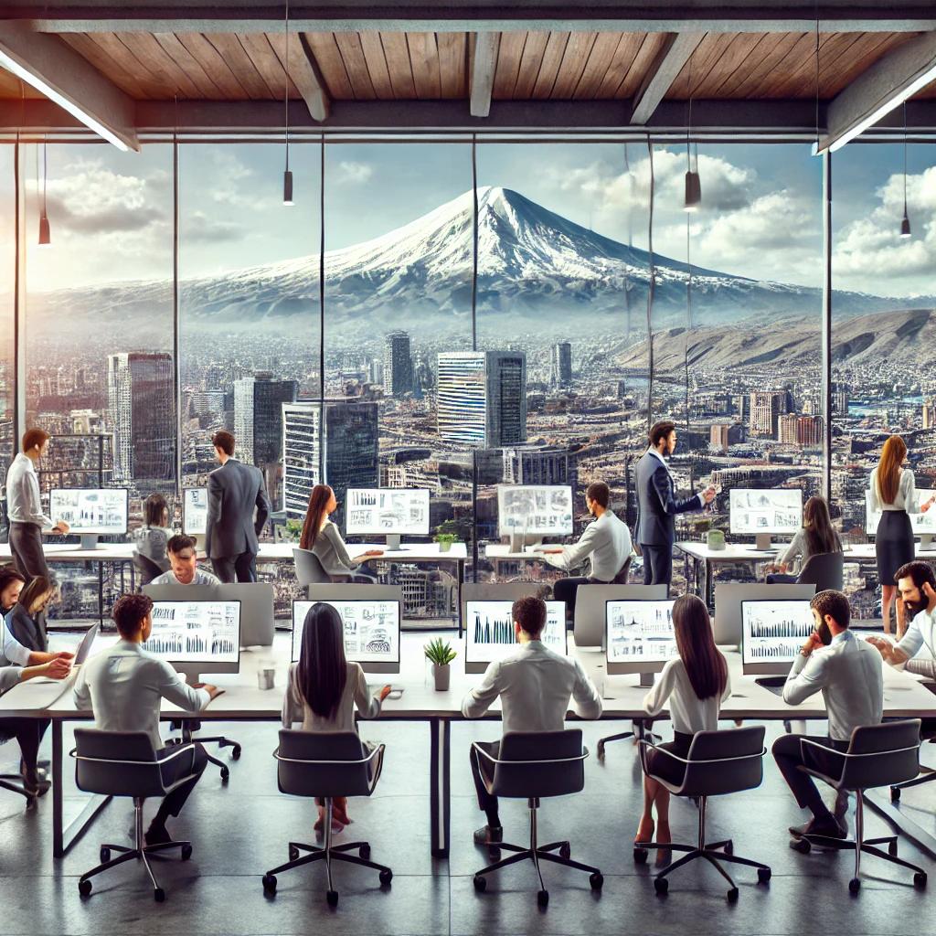 бухгалтерская команда в офисе Армении